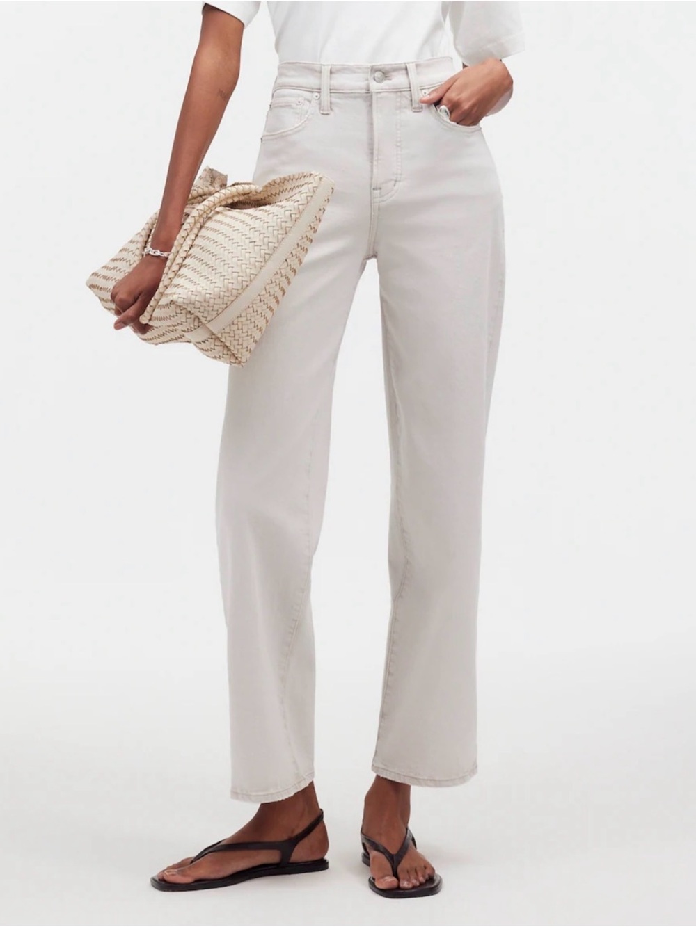 Madewell the perfect vintage wide leg crop jeans